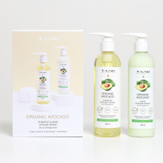 Набір для сухого та пошкодженого волосся (шампунь + маска) /T-LAB Professional Organic Avocado Shampoo & Mask Set/